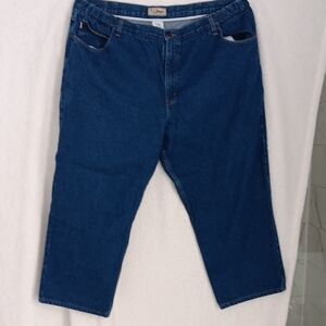 L.L. Bean Comfort Fit  Relaxed Fit Dark Blue Jeans 44x30